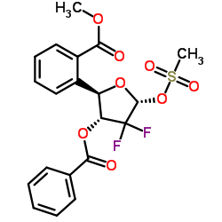 2-脫氧-2,2-二氟-D-呋喃核糖基-3,5-二苯甲?；?1-甲磺酸酯