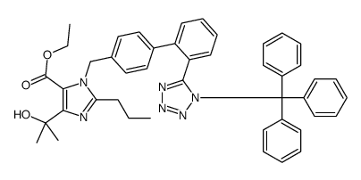 4-(1-羥基-1-甲基乙基)-2-丙基-1-[4-[2-(三苯甲基四氮唑-5-基)苯基]苯基]甲基咪唑-5-羧酸乙酯