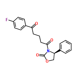 (4S)-3-[5-(4-氟苯基)-1,5-二氧代戊基]-4-苯基-2-惡唑烷酮	